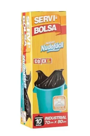 Bolsa Plástica Negro Tipo Industrial 70x90Cm Premium