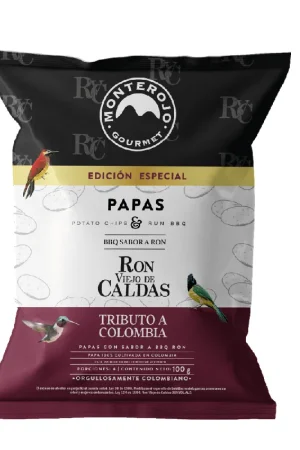 Certificato Papas monterojo bbq ron viejo caldas x100g