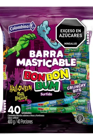 Caramelo Bon Bon Bum Barra Masticable 40Und. 400g All’Ingrosso
