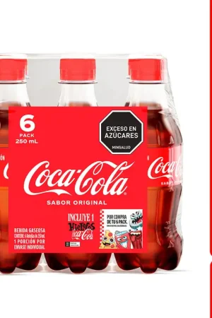 Ultimissimo Modello Gaseosa Coca-Cola Sabor Original 250ml x 6 unds + Hieloco