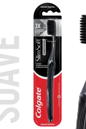 Cepillo de Dientes Suave Colgate Slim Soft Carbón x1 Più Venduto