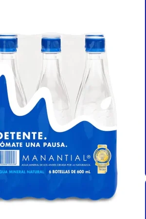 Vendita Finale Agua manantial sin gas 600ml x 6 unds