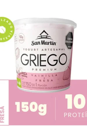 Occasione Imperdibile Yogurt griego San Martin Premium vainilla y fresa x150g