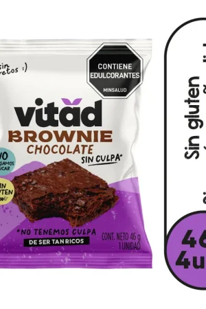 Brownie Vitad sin azúcar x4und x30g Esclusivo