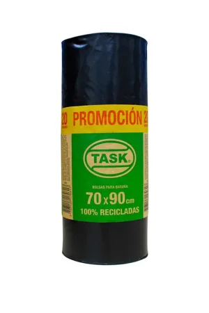 Bolsa Task basura reciclada 70x90 cm x20und pr.esp Spedizione Gratuita