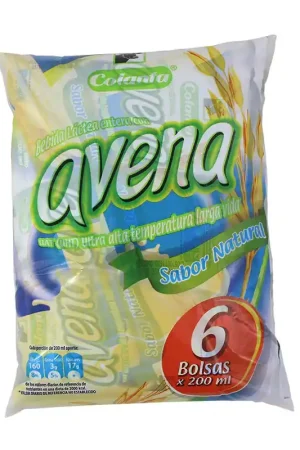 Avena Colanta natural bolsa x6und x200ml c-u Spedizione Gratuita