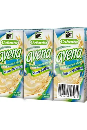 Avena Colanta natural tetrapack x6und x200ml c-u Spedizione Mondiale