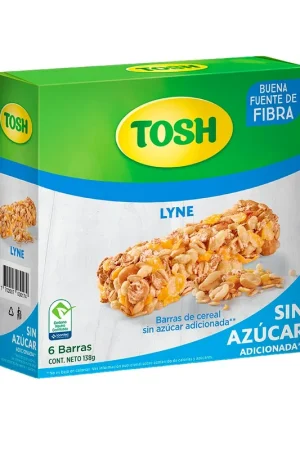 Barra de cereal Tosh lyne sin azúcar x6und x138g Nuovo Arrivo