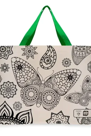 Bolsa ecológica mariposa Terramarte Prezzo Basso