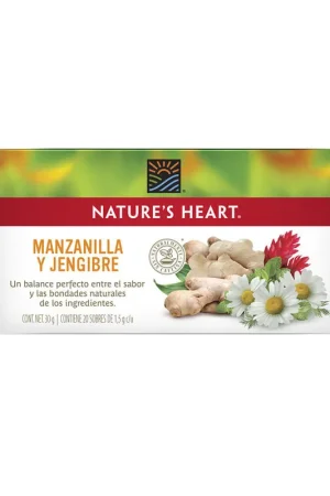 Té Nature's Heart manzanilla jengibre x30g Solo Oggi