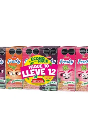 Autentico Bebida California Fresky Surtido x200ml Pague 10 lleve 12