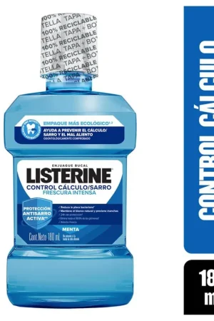 Ultimissimo Modello Enjuague Bucal Listerine® Control Cálculo\\u002FSarro Frescura Intensa 180ml