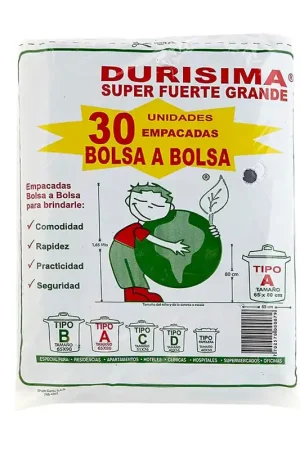 Bolsa Durisma tipo a x 30 unds Autentico