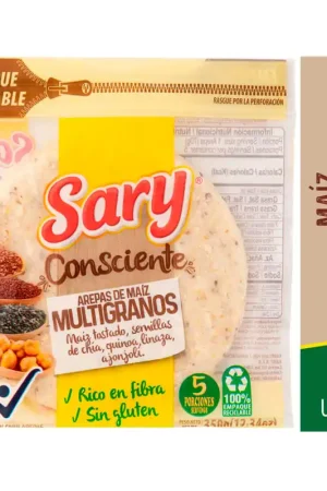 Arepas de maíz Sary multigranos x5und x350g Spedito Oggi