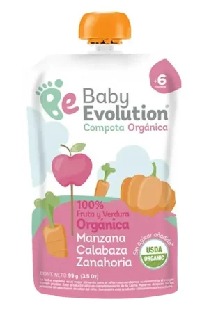 Ultimissimo Modello Compota Baby Evolution Manzana - Calabaza - Zanahoria x99g