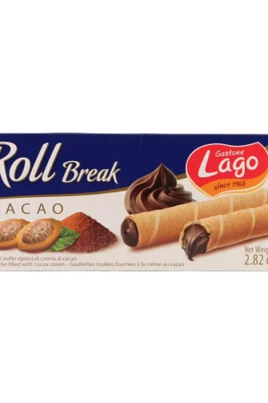 Barquillo Gastone Lago relleno chocolate x 80 g Prezzo Conveniente