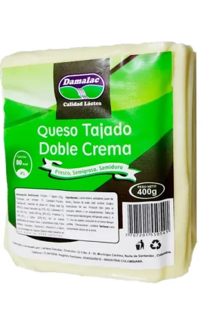 Ultimissimo Modello Queso doble crema Damalac tajado x400g
