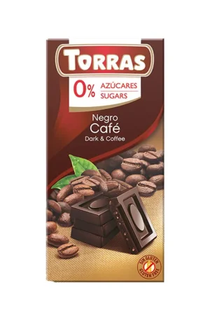 Chocolate torras negro cafe 0% azucares x75g Promozione