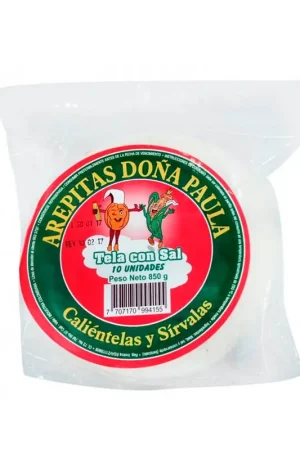 Arepas Doña Paula con sal x10und x1000g Artigianale
