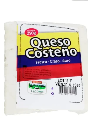 Ultimissimo Modello Queso costeno Lacombi x 250 g