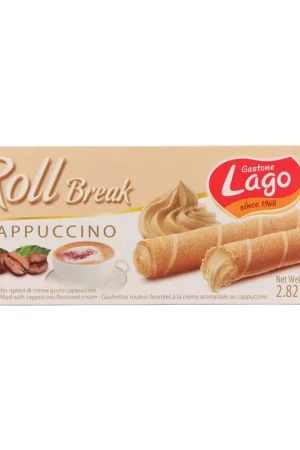Alta Qualità Barquillo Gastone lago relleno capuccino x 80 g