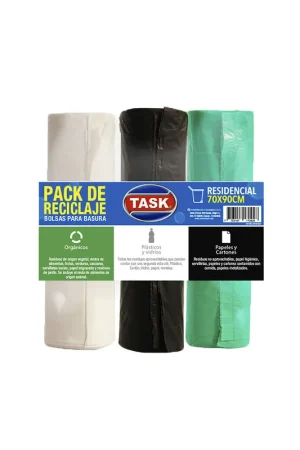 Bolsa Task basura 3 colores 70x90 x 30und All’Ingrosso