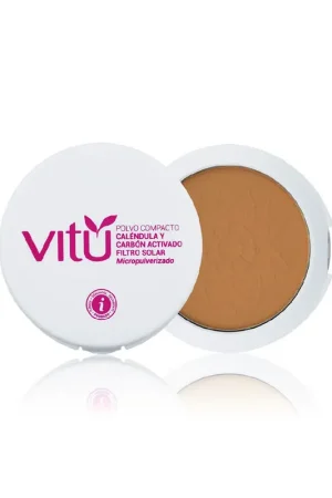 Compra Online Polvo Vitú compacto calendula tono 6 pecan x12g