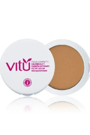 Compra Oggi Stesso Polvo Vitú compacto calendula tono 5 cacao x12g