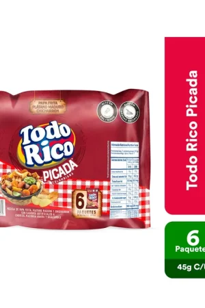 Spedizione Mondiale Pasabocas Todo Rico picada colombiana x6 unds x45g