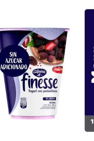 Yogurt Finesse 0% grasa mora x180g Ultimissimo Modello