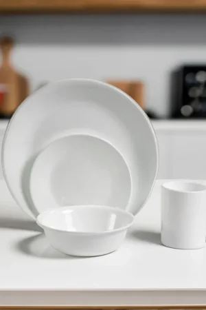 Vajilla Winter Frost White 4 Puestos 16 Piezas / Corelle Compra Oggi Stesso