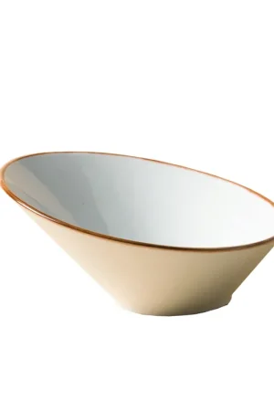 Bowl Inclinado 790 ml Beige línea Artisan / Corona Edizione Limitata