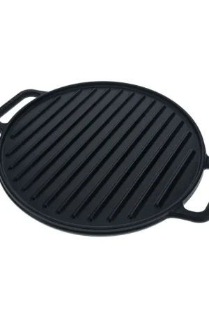 Compra Online Plancha para Asar Redonda Reversible con Asas 32 cm Esmaltado / Victoria