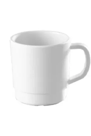 Alta Qualità Mug Blanco Linea Melamina / Corona