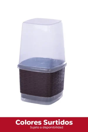 Ordina Subito Porta Cubiertos con Tapa Rattan / Novedades Plásticas