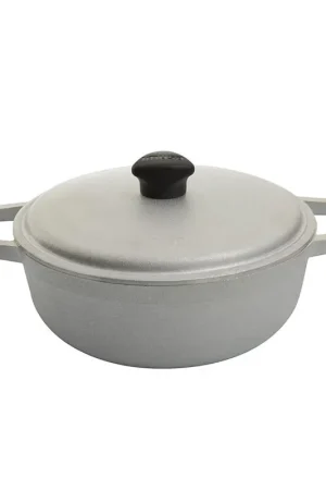 Consegna Rapida Caldero Aluminio Fundido con Tapa Natural 26 cm / Imusa