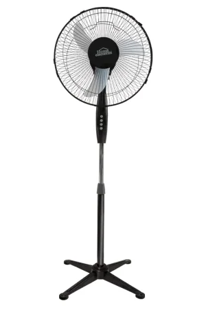 Ventilador Pedestal 16" Negro / Home Elements Di Tendenza