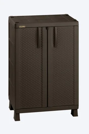Armario Mediano Apariencia Rattan Wengue / Rimax Novità