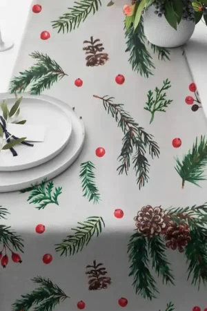 Camino de Mesa Navidad Cereza / Keuken Acquista Ora