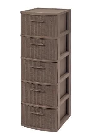 Cajonero 5 Niveles Mocca Línea Crochet / MQ Ordina Subito