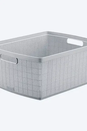 Canasta Fique Gris Hielo 30 Litros / Rimax A Buon Prezzo