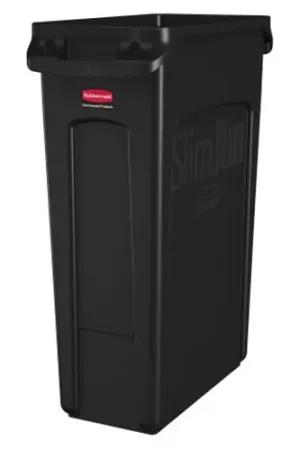 Più Venduto Contenedor Slim Jim® 87 litros Negro / Rubbermaid