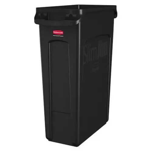 Più Venduto Contenedor Slim Jim® 87 litros Negro / Rubbermaid