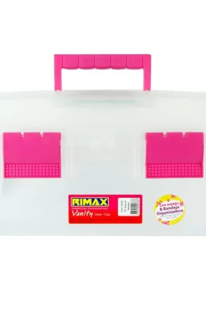 Caja de Herramientas 16" con Tapa Organizadora Natural Fucsia Vanity/ Rimax Compra Online
