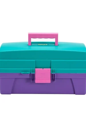 Caja de Herramientas 14" con Tapa Organizadora Vanity Beauty Verde - Lila / Rimax Spedizione Gratuita