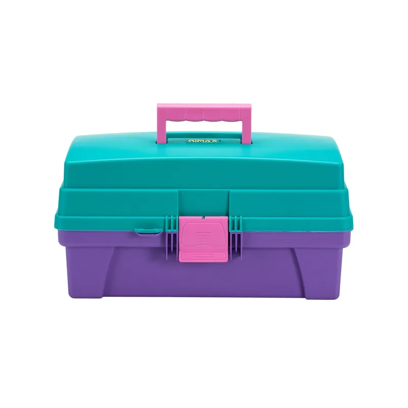 Caja de Herramientas 14" con Tapa Organizadora Vanity Beauty Verde - Lila / Rimax Spedizione Gratuita