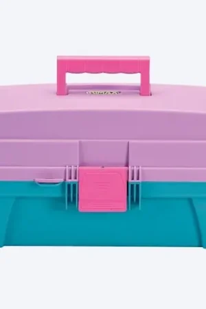 Caja de Herramientas 14" con Tapa Organizadora Vanity Beauty Lavanda Turquesa - Rosado / Rimax Più Venduto