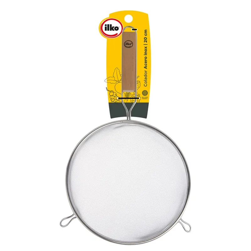 Compra Oggi Stesso Colador con Malla en Acero Inoxidable 20 cm / Ilko