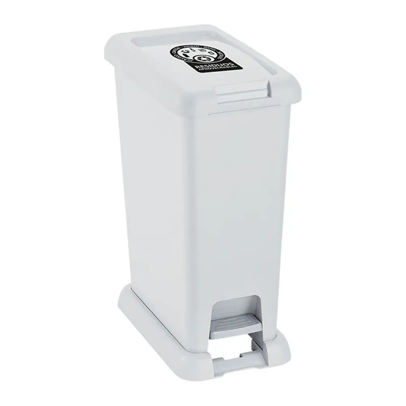 Basurero Pedal Con Logo 20 Litros Blanco / Rimax Subito Disponibile