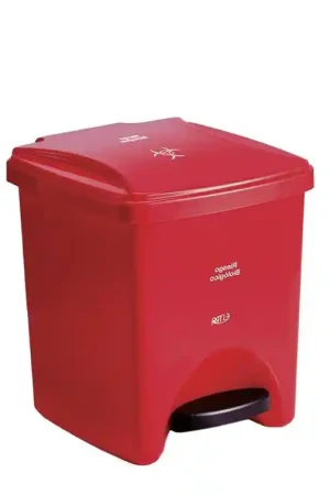 A Buon Prezzo Papelera Clásica Pedal 20 Litros Rojo con Logo / Estra